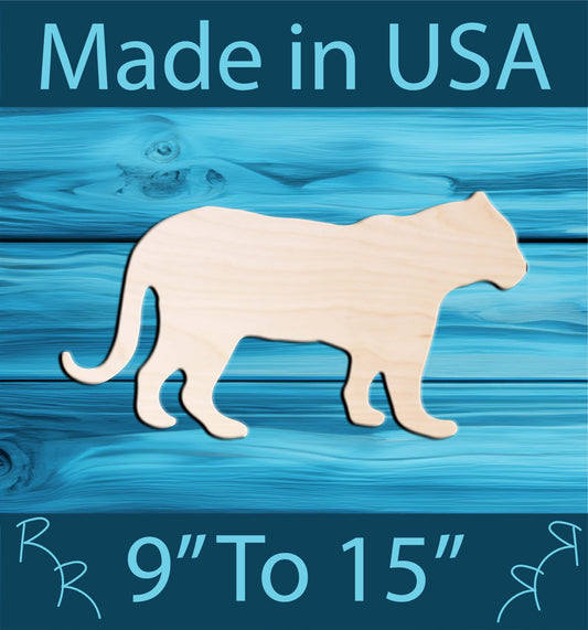 Unfinished Wood Lion Shape