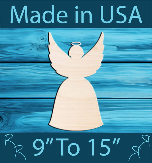 Unfinished Wood Angel Shape
