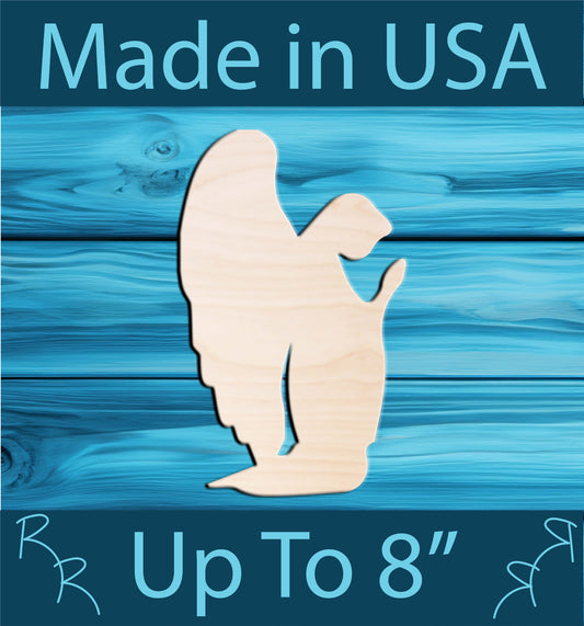 Unfinished Wood Angel Shape