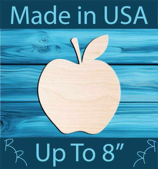 Unfinished Wood Apple Shape