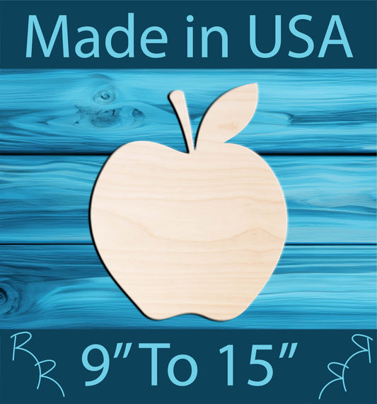 Unfinished Wood Apple Shape