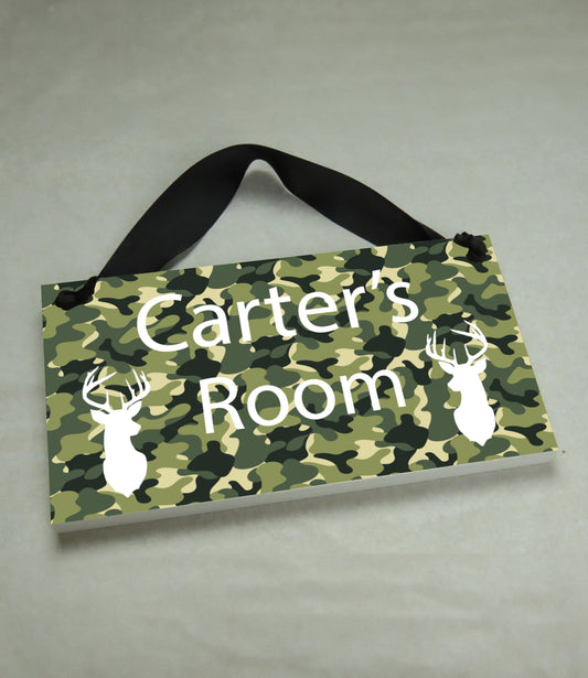 Camouflage Door Sign