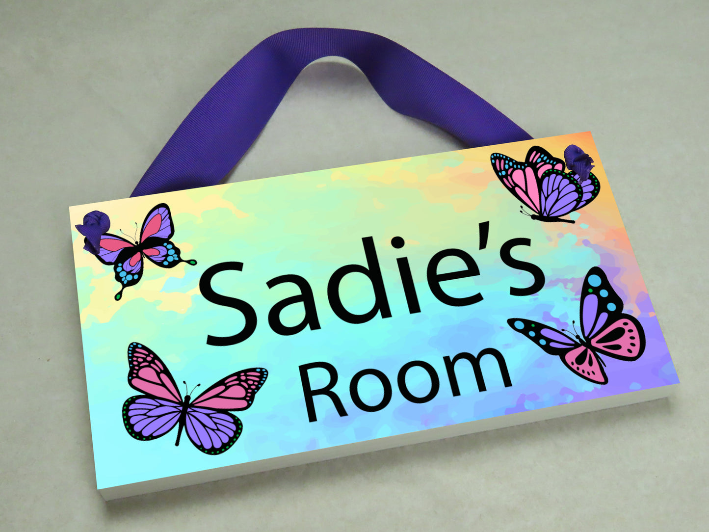 Butterflies Door Sign