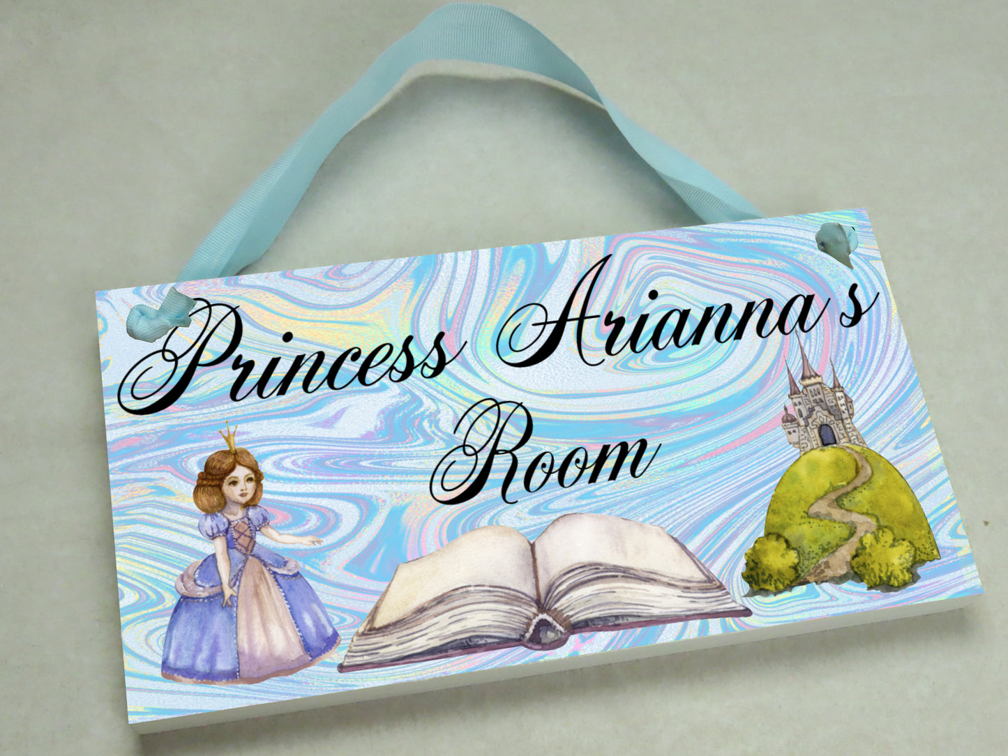 Blue Princess Door Sign