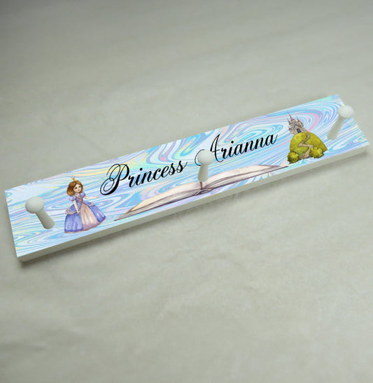 Blue Princess Coat Rack