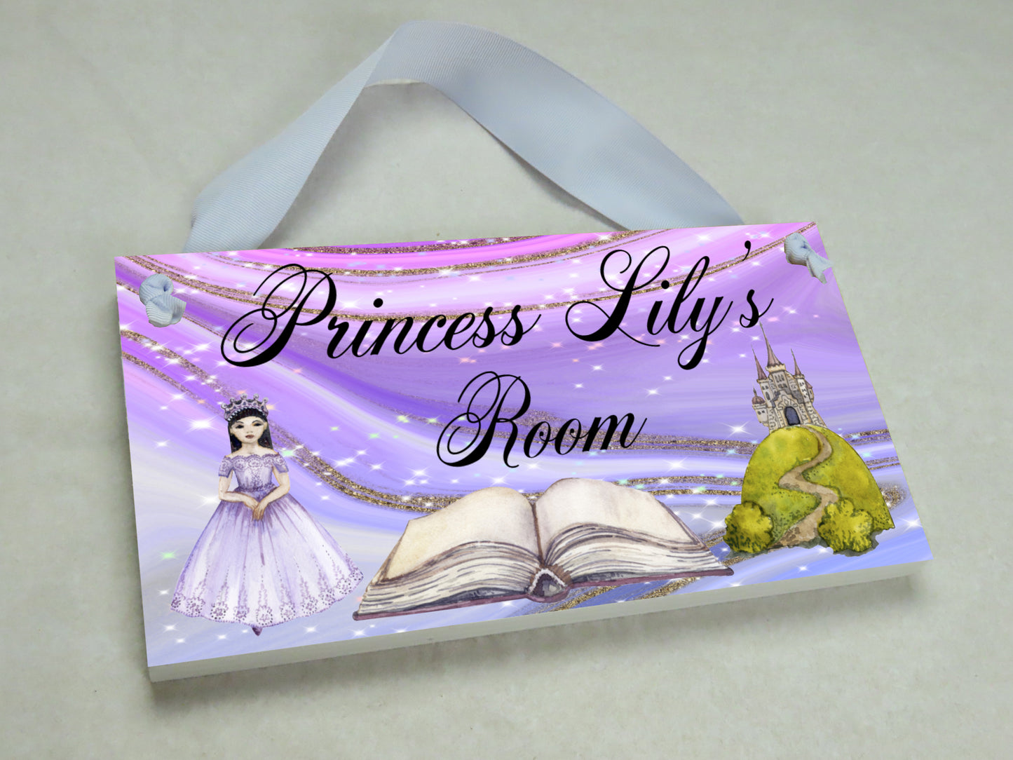 Purple Princess Door Sign