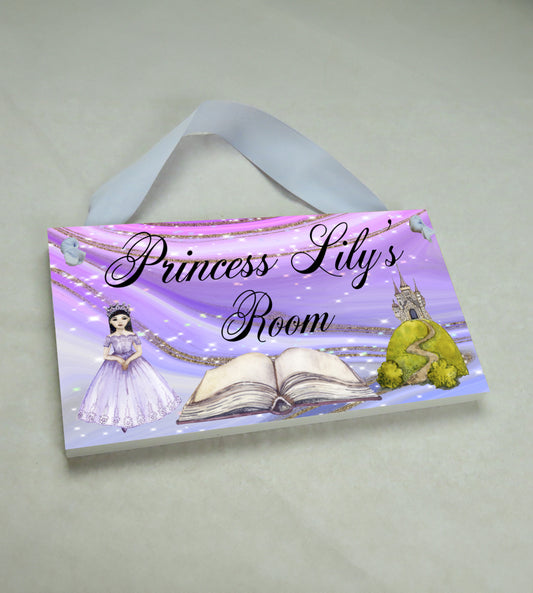Purple Princess Door Sign