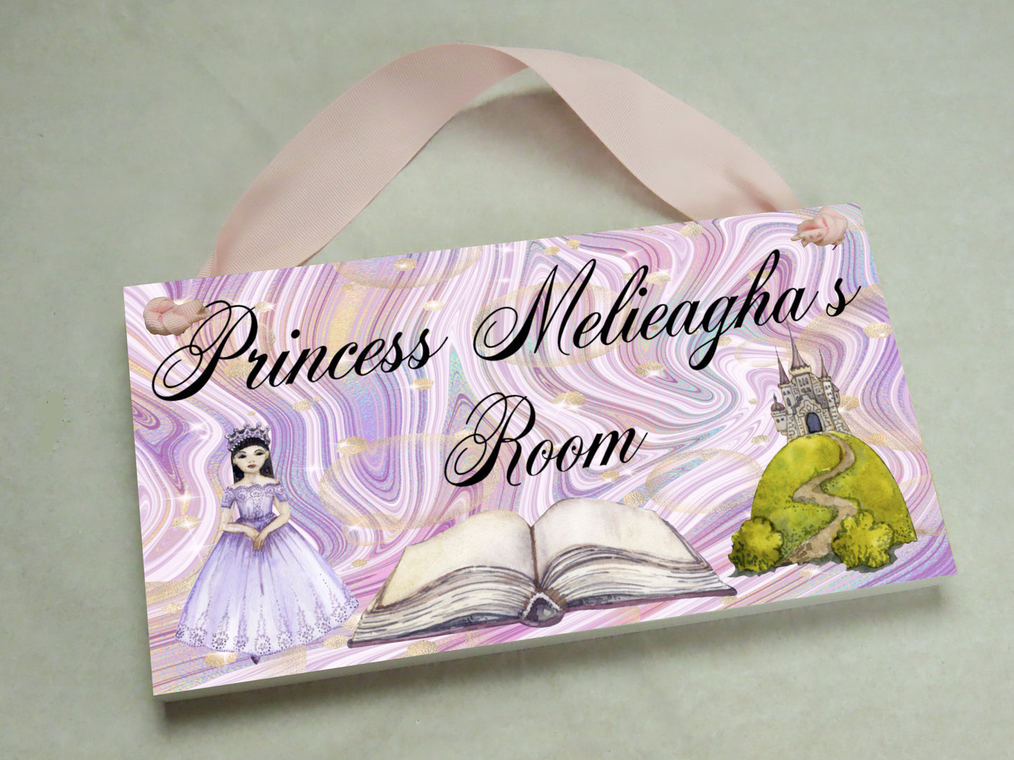 Purple Princess 2 Door Sign