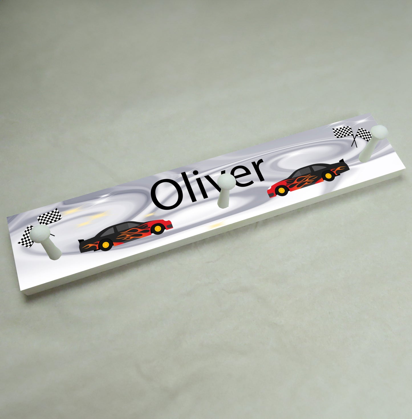 Race Car 1 Coat Rack