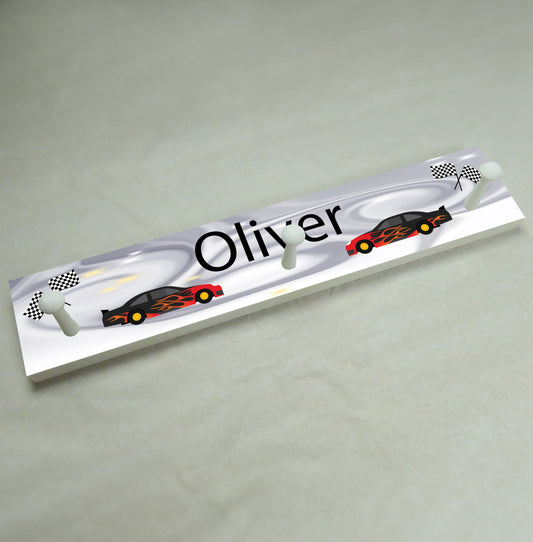 Race Car 1 Coat Rack