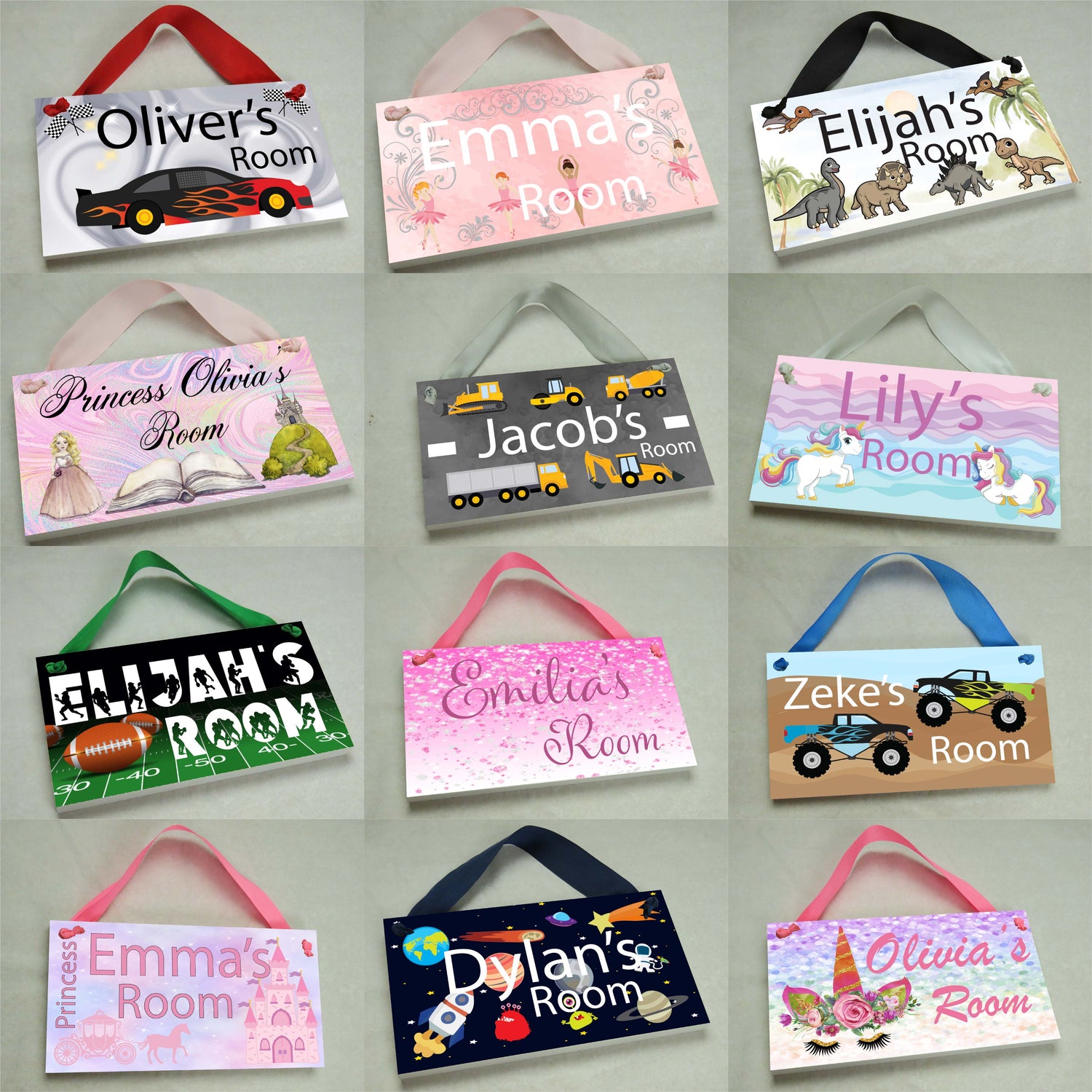 Personalized Kids Door Signs