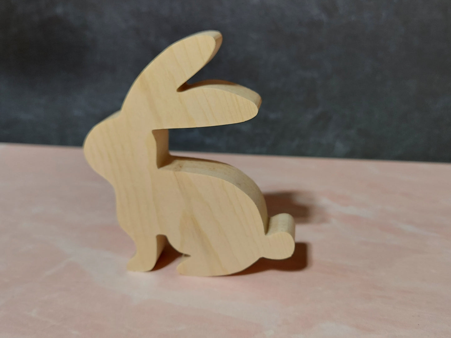 Unfinished Wooden Bunny Cutout