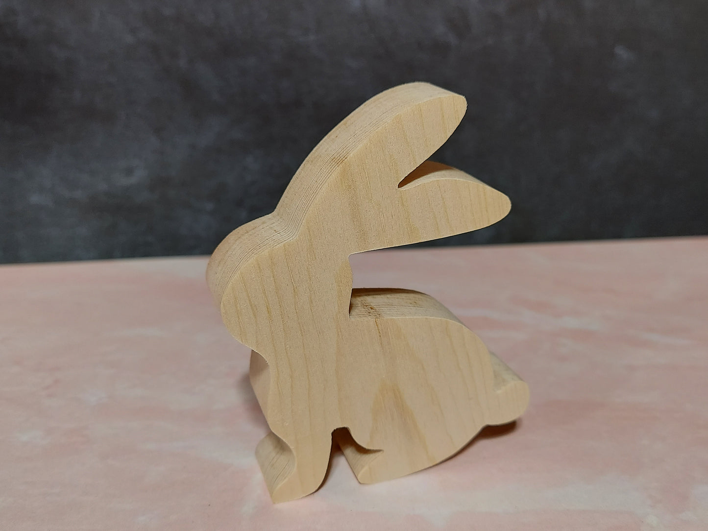 Unfinished Wooden Bunny Cutout