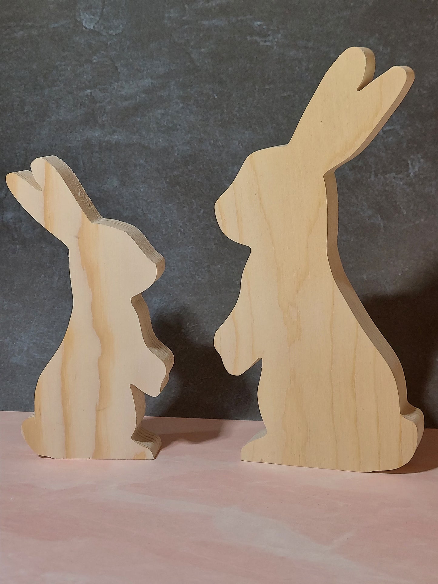 Unfinished Wooden Easter Bunny Cutout