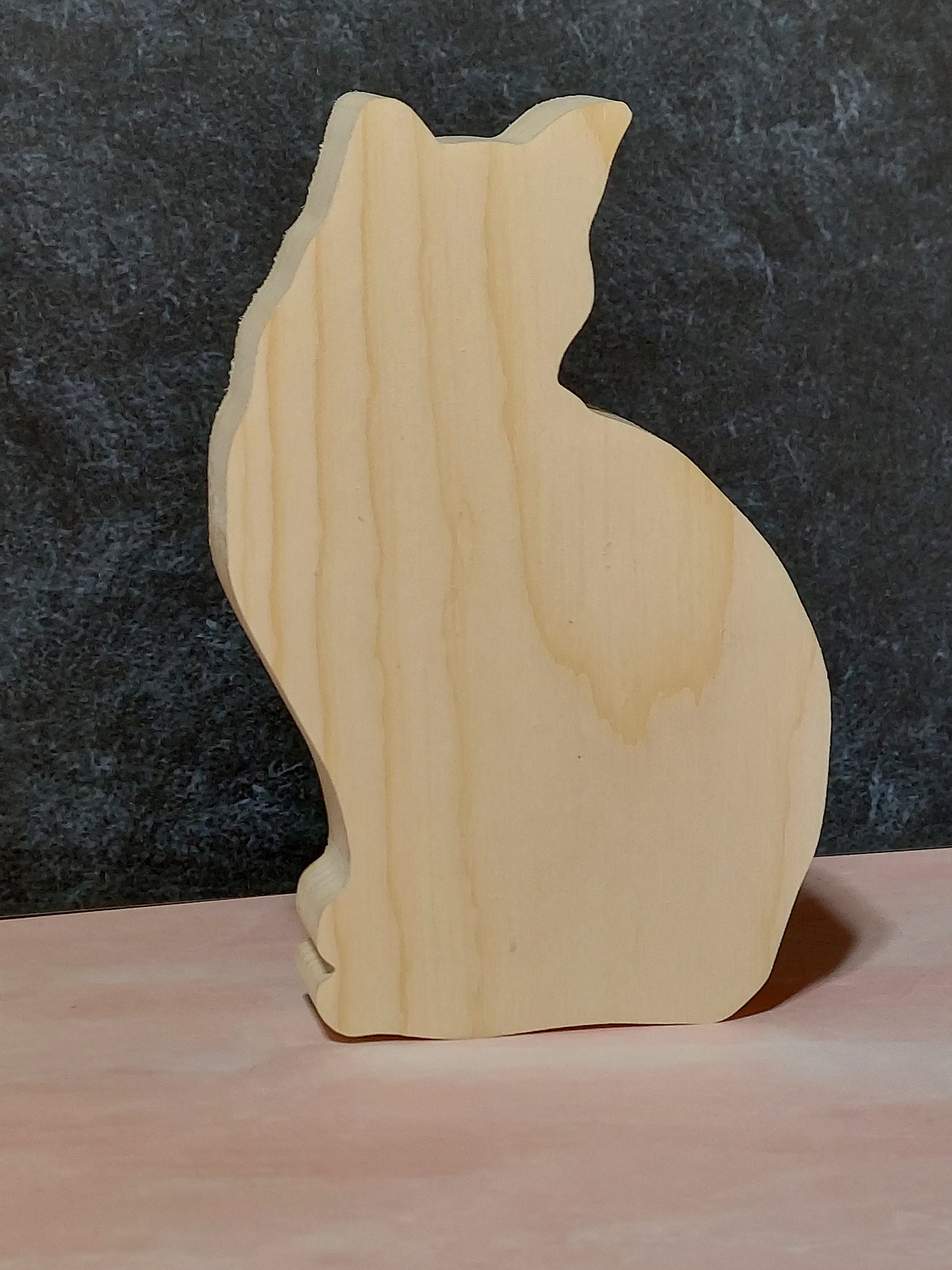 Unfinished Wooden Cat Cutout