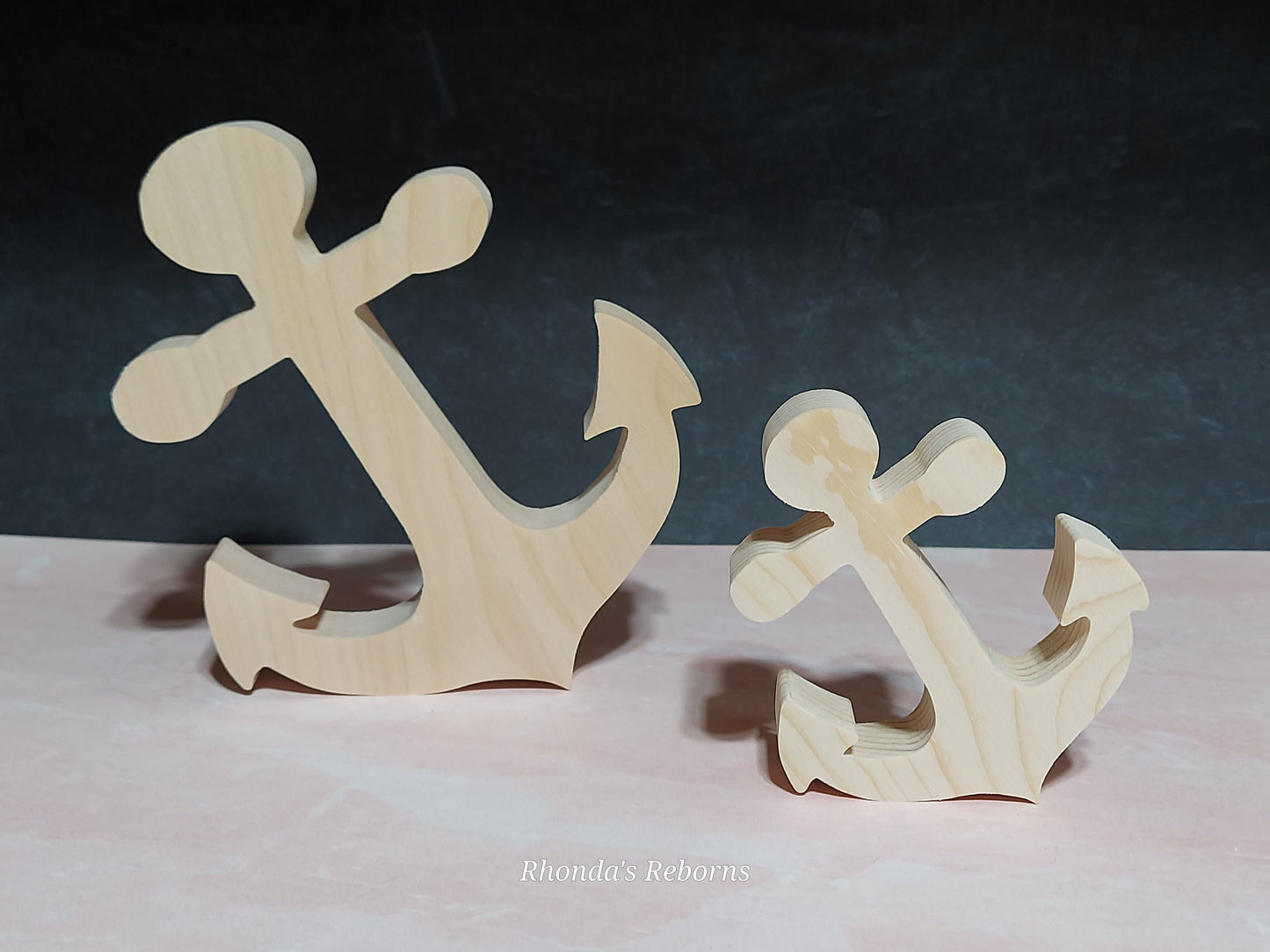 Unfinished Wooden Anchor Cutout