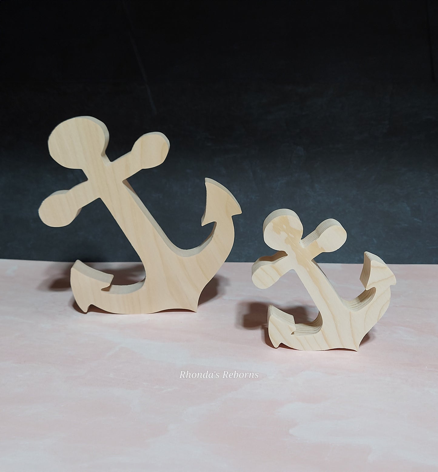 Unfinished Wooden Anchor Cutout