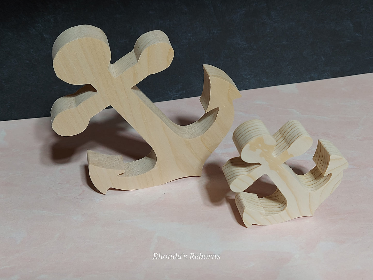 Unfinished Wooden Anchor Cutout