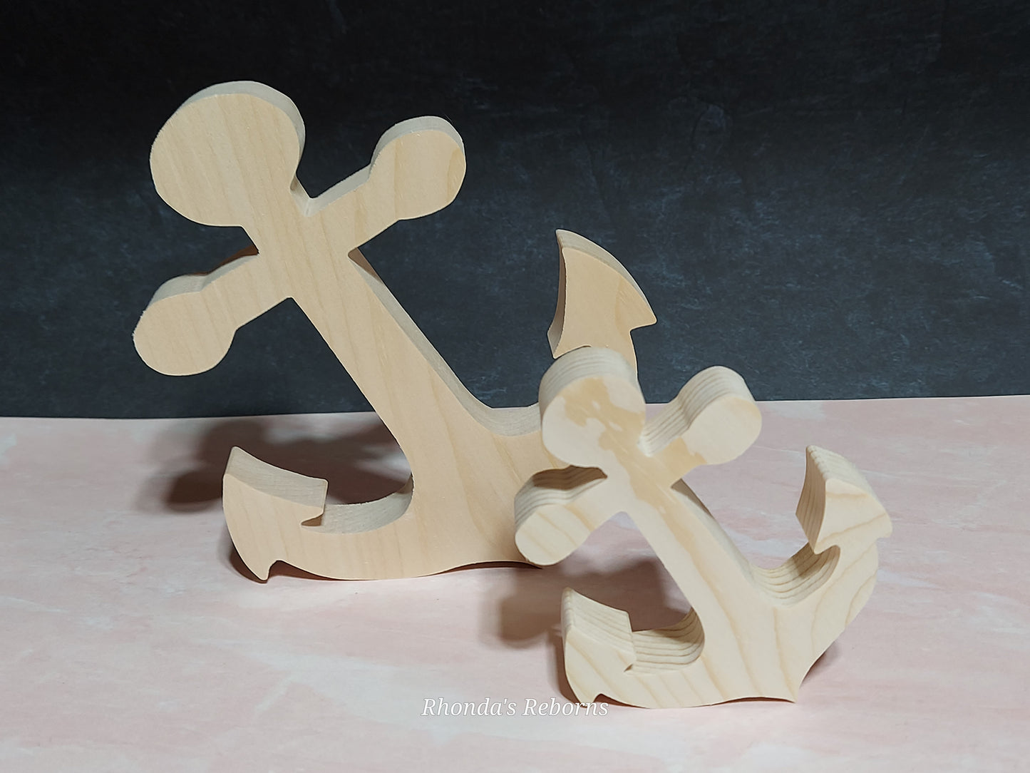 Unfinished Wooden Anchor Cutout