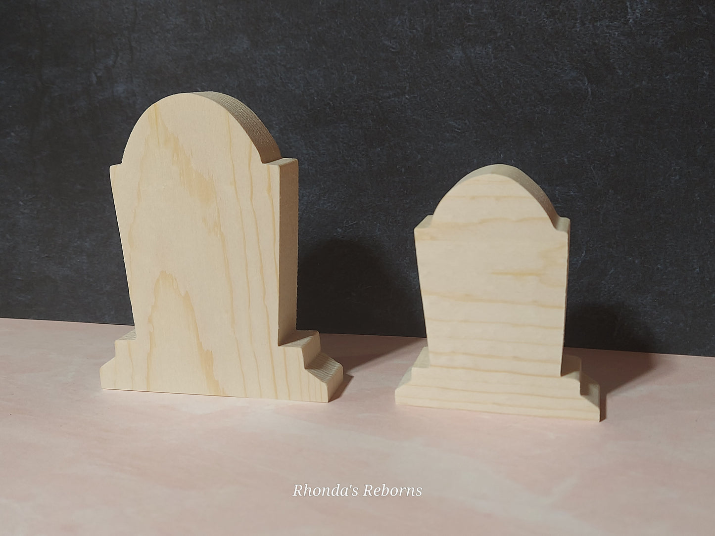 Unfinished Wooden Tombstone Cutout