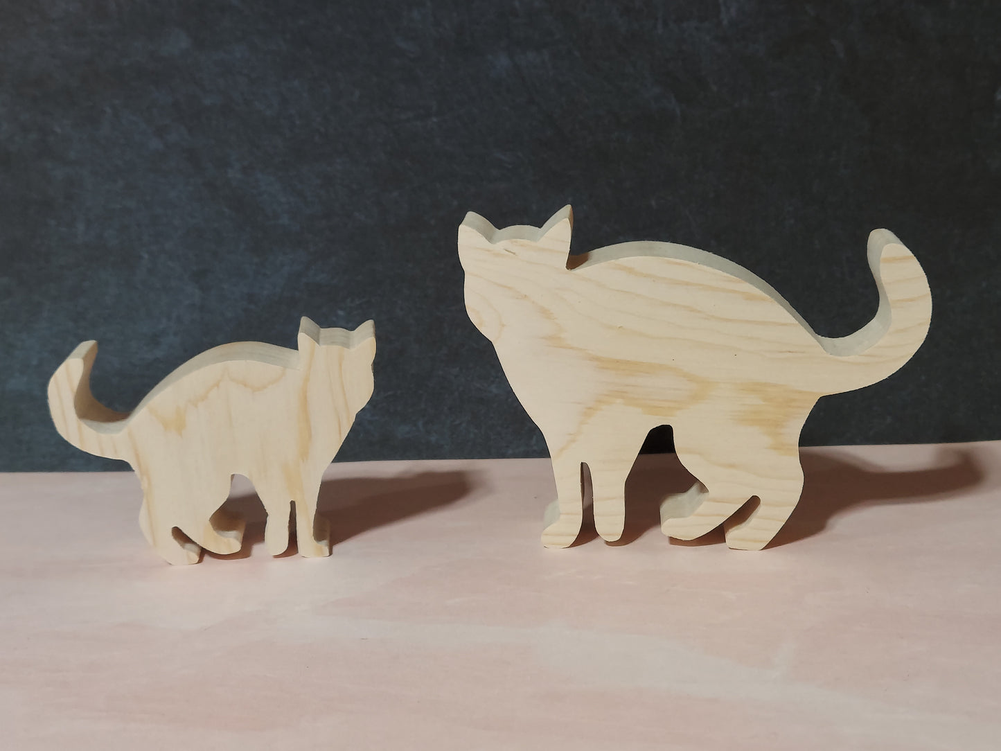 Unfinished Wooden Cat Cutout