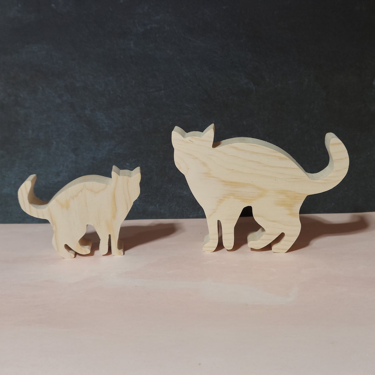 Unfinished Wooden Cat Cutout