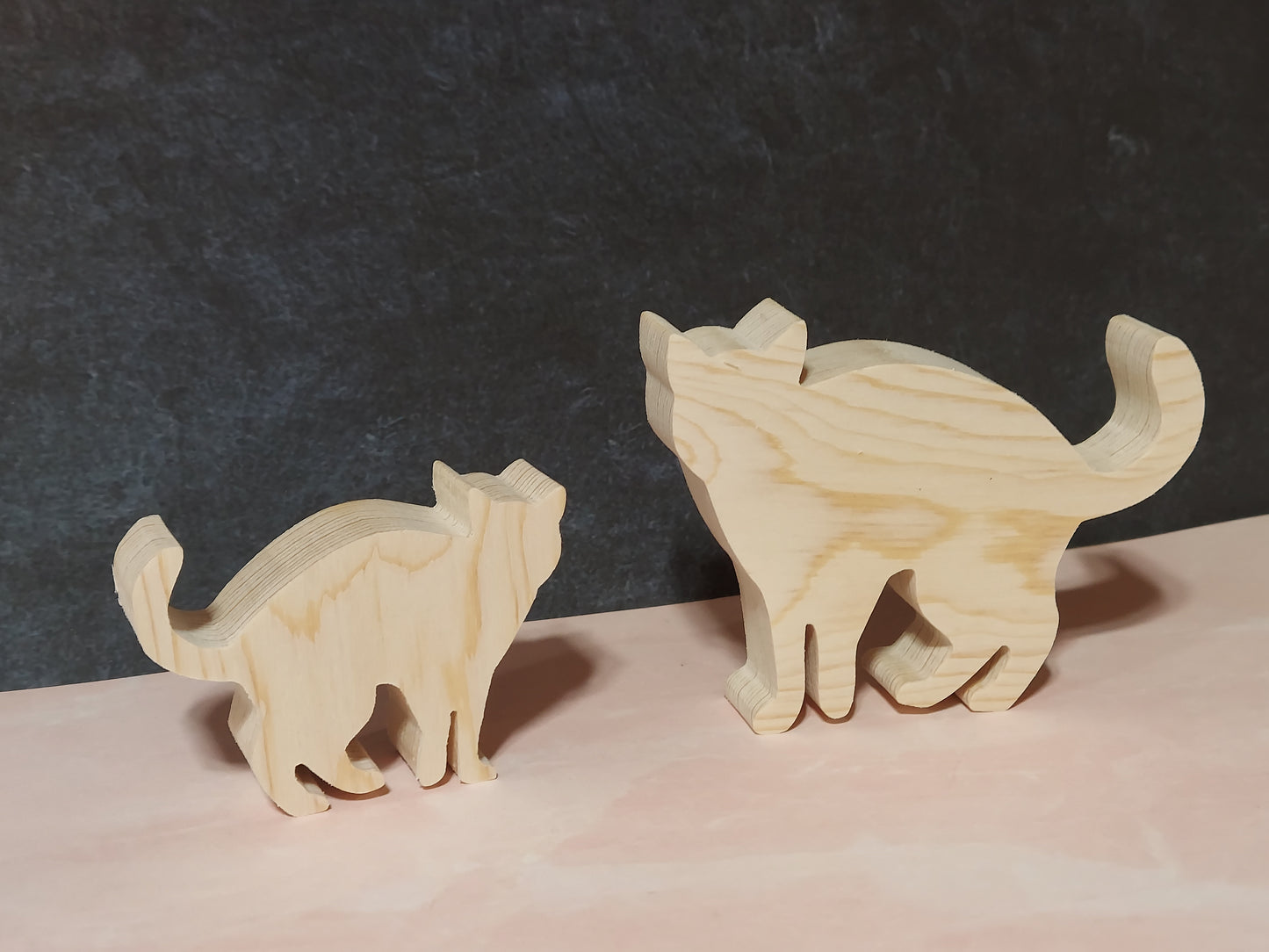 Unfinished Wooden Cat Cutout