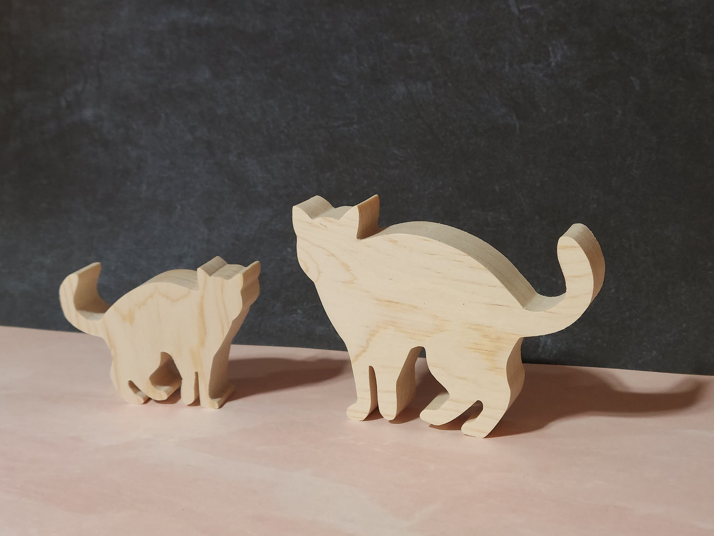 Unfinished Wooden Cat Cutout