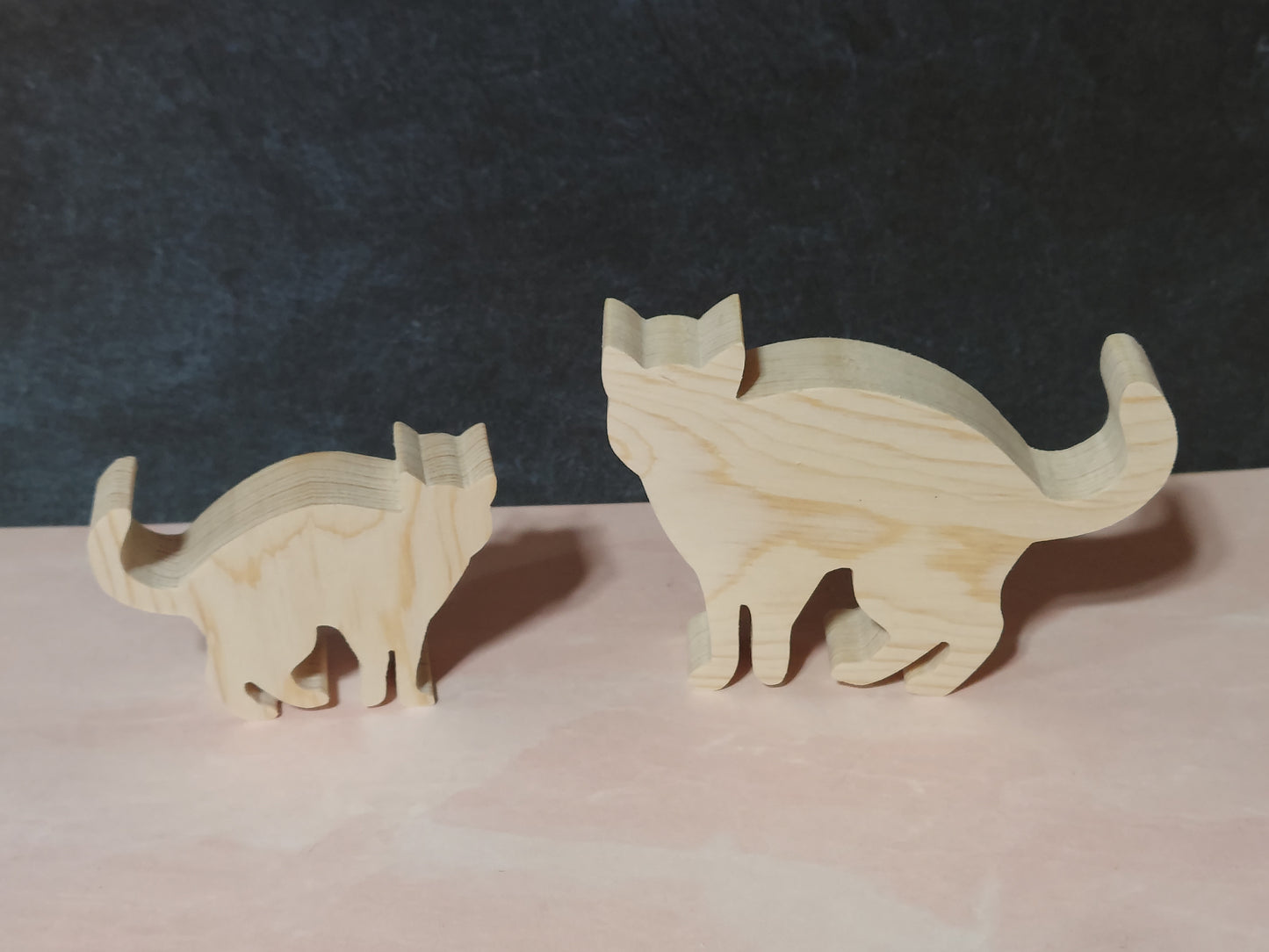 Unfinished Wooden Cat Cutout