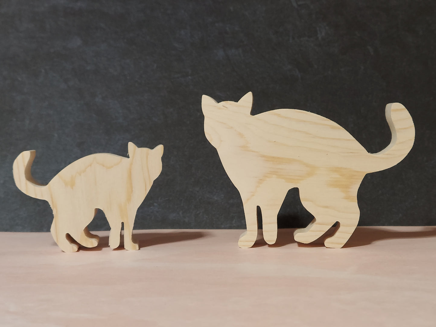 Unfinished Wooden Cat Cutout