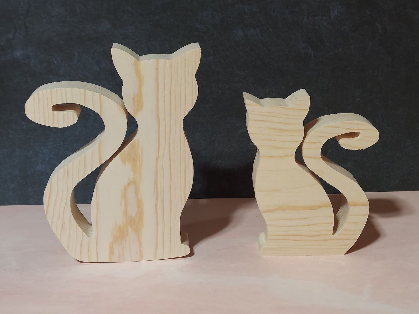 Unfinished Wooden Cat Cutout