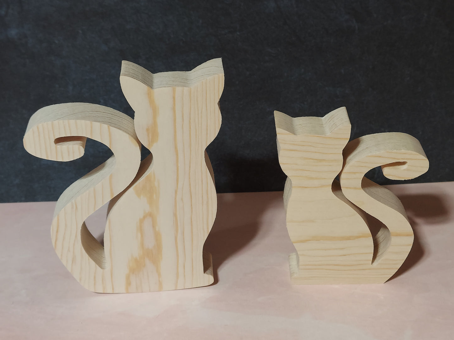 Unfinished Wooden Cat Cutout