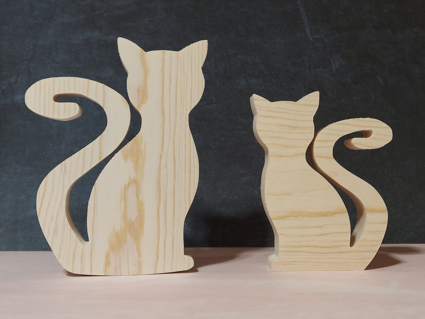 Unfinished Wooden Cat Cutout