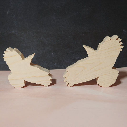 Unfinished Wooden Crow Cutout