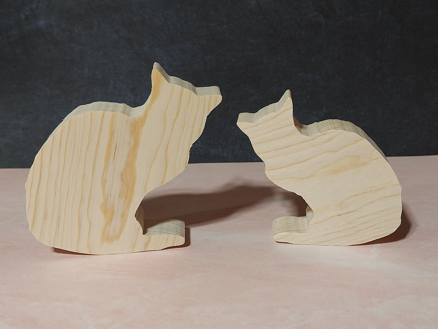 Unfinished Wooden Cat Cutout