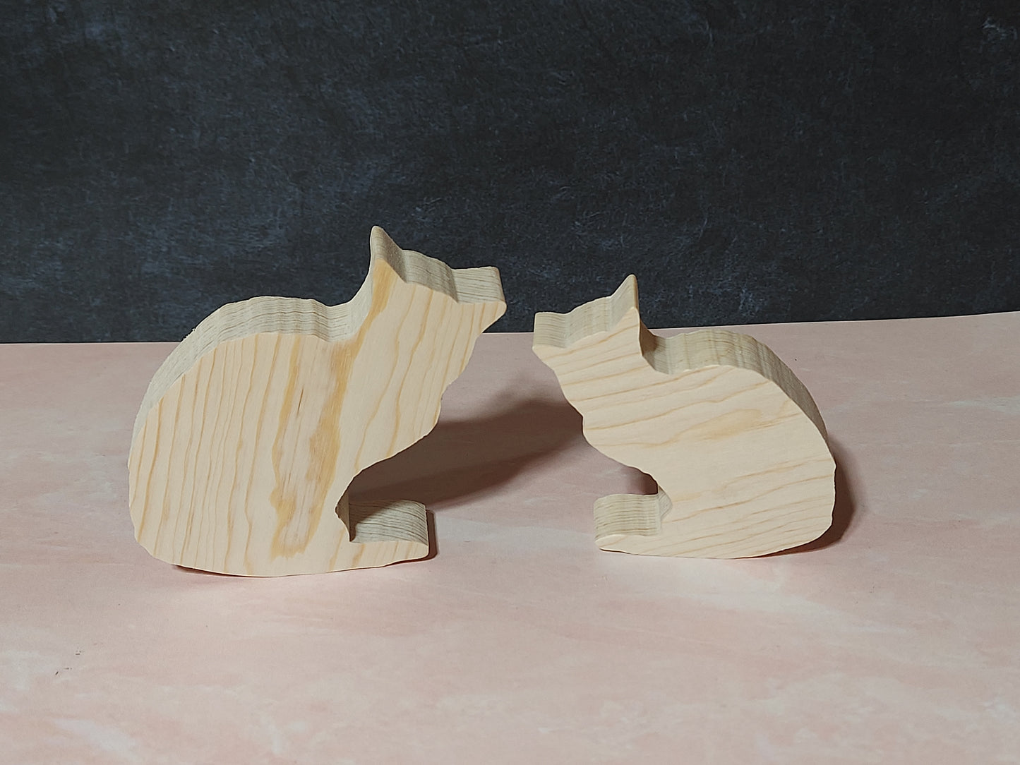 Unfinished Wooden Cat Cutout