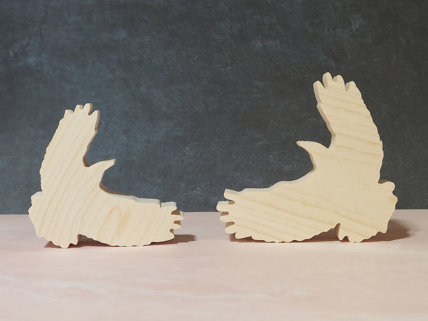 Unfinished Wooden Crow Cutout