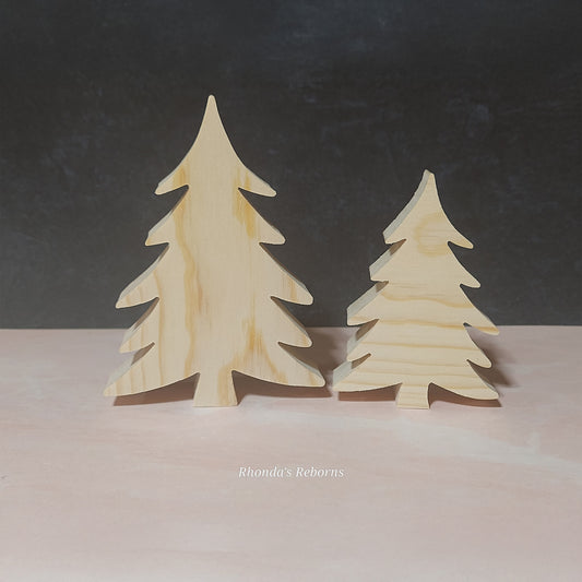 Unfinished Wooden Christmas Tree Cutout