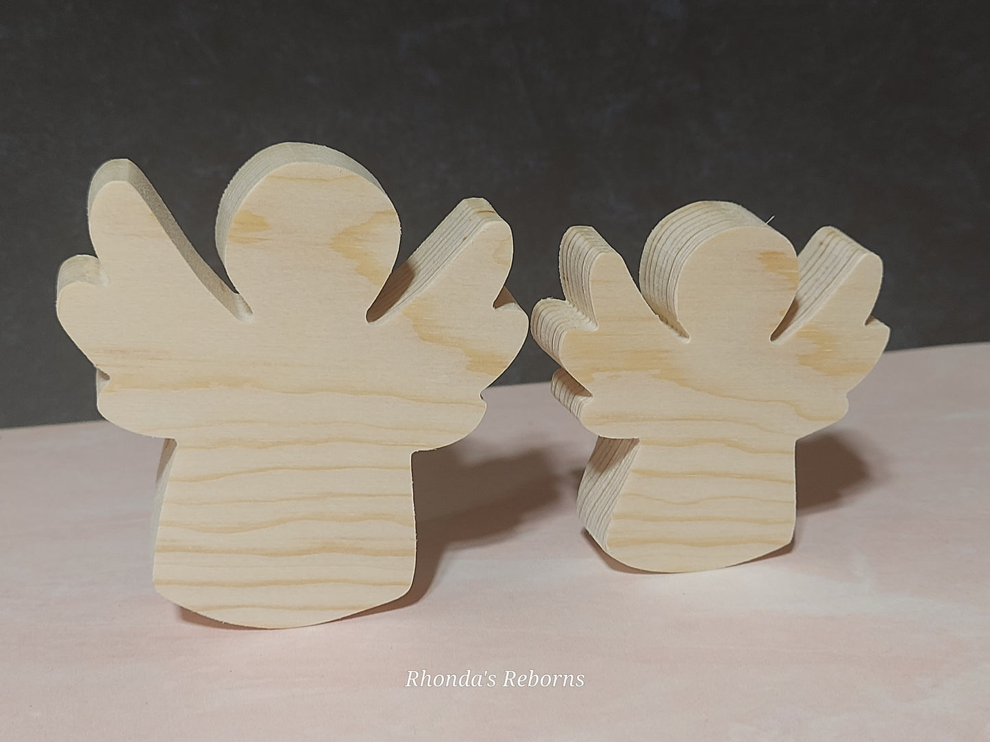 Unfinished Wooden Angel Cutout