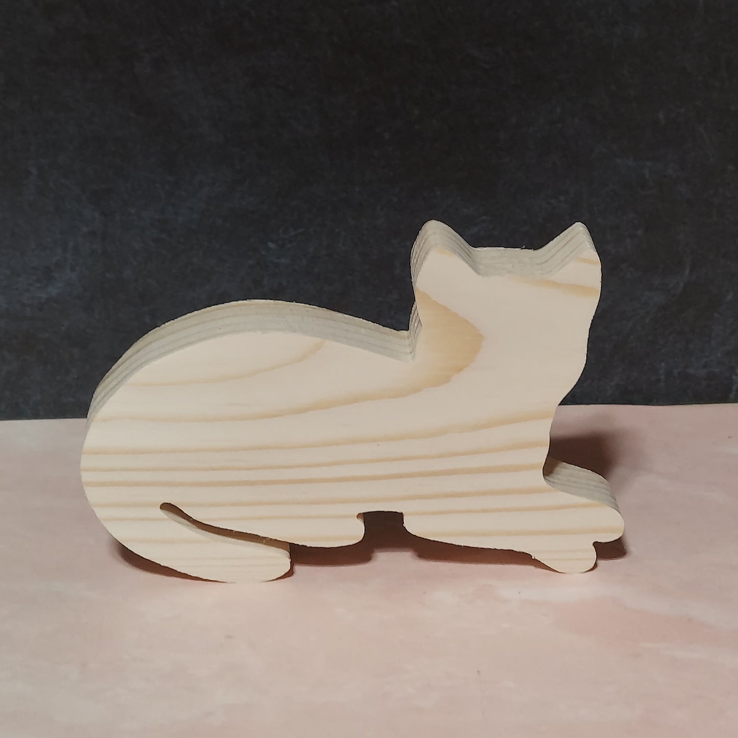 Unfinished Wooden Cat Cutout