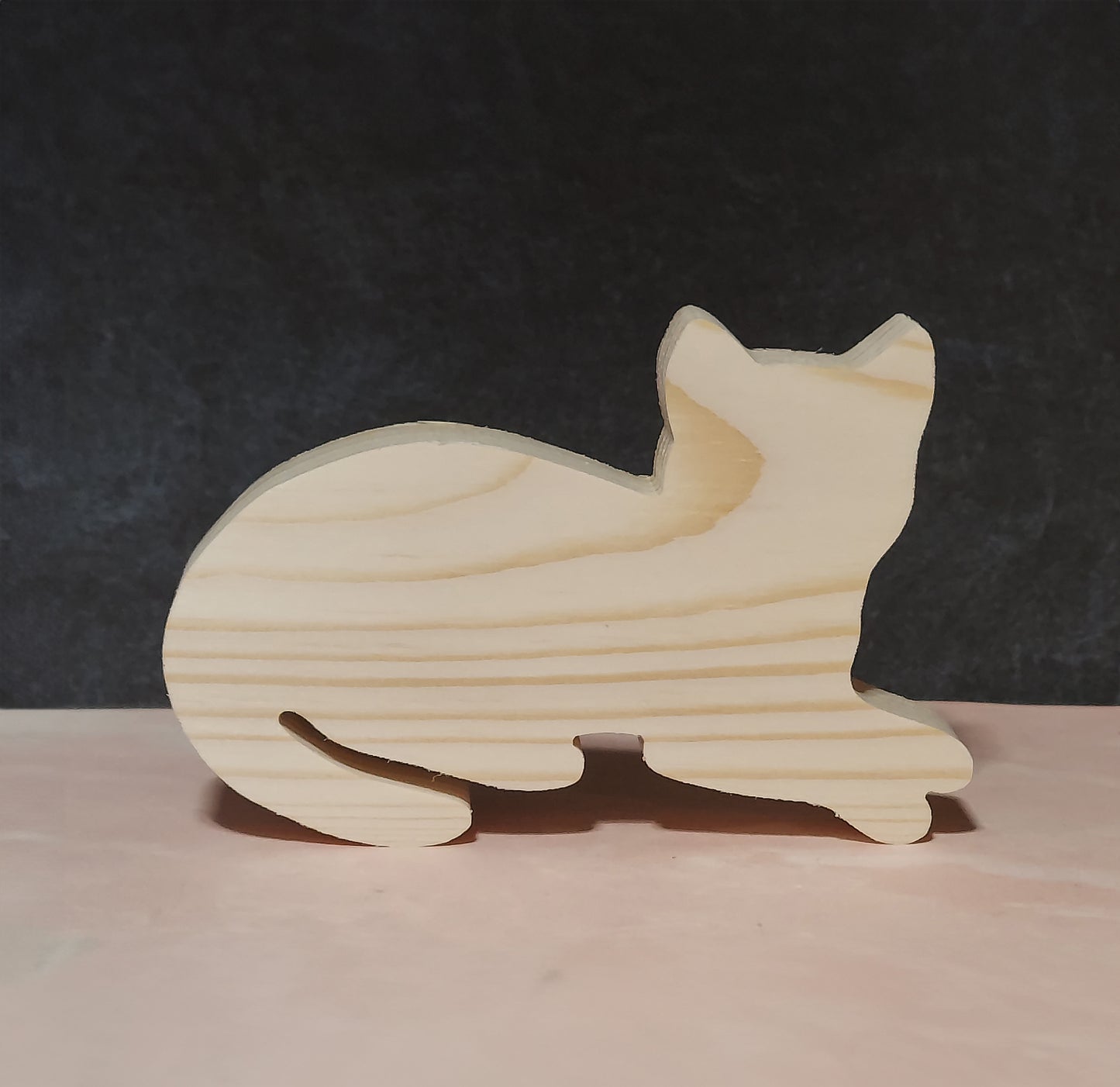 Unfinished Wooden Cat Cutout