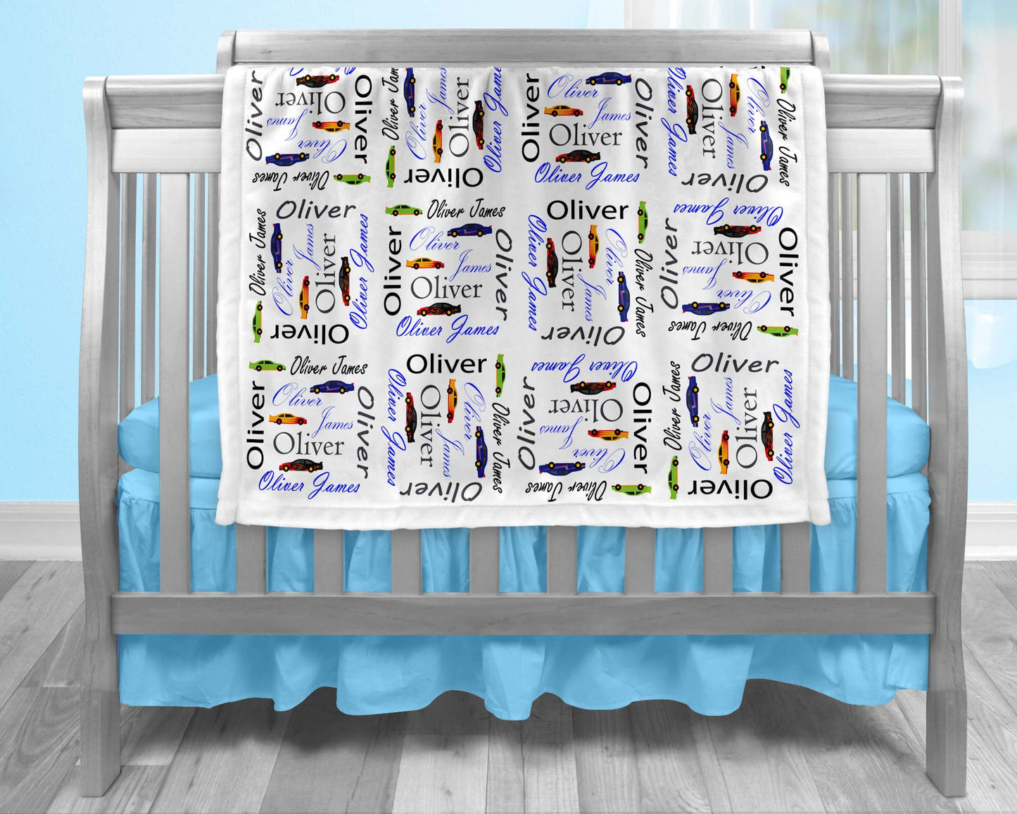 Race Car Baby Blanket