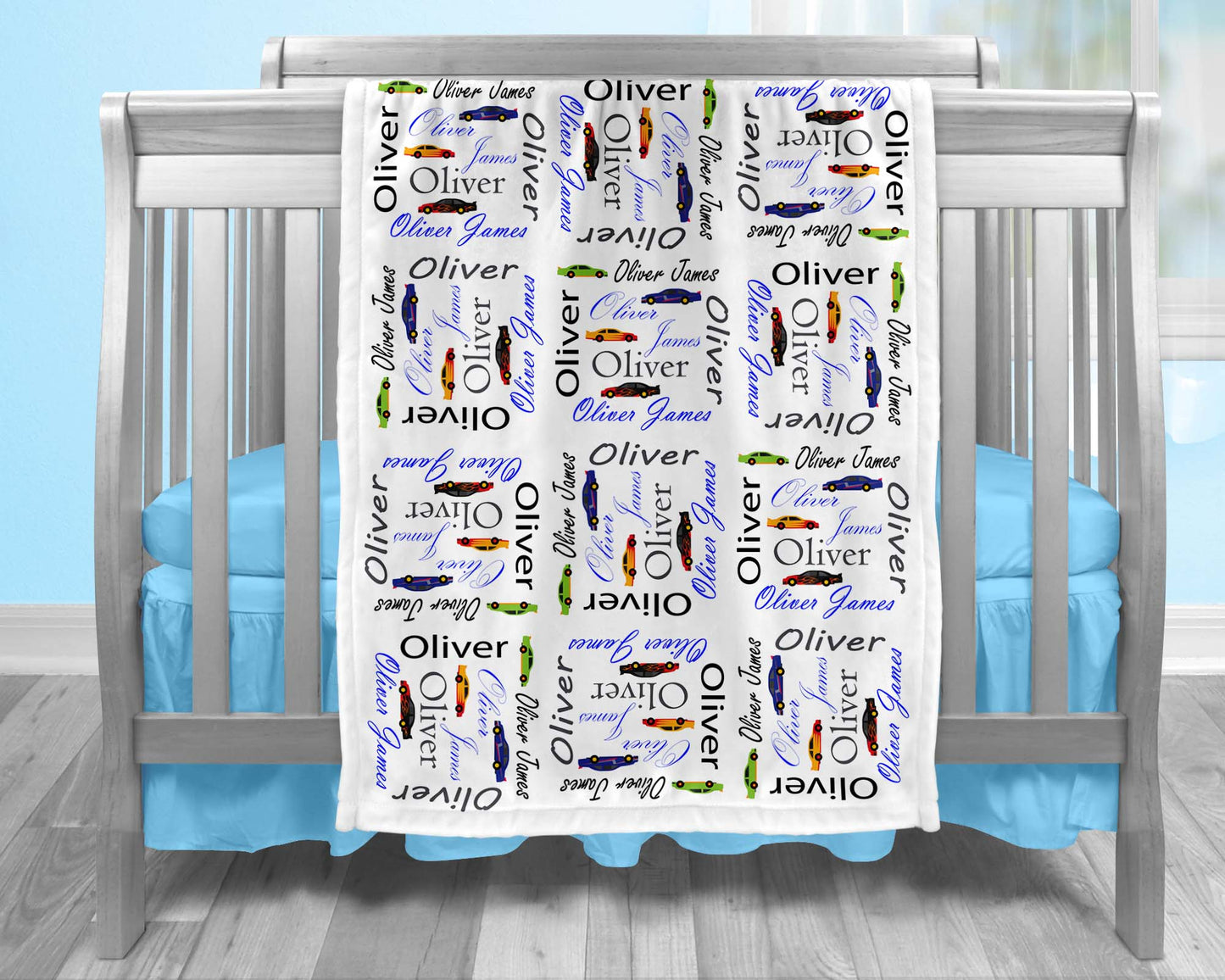 Race Car Baby Blanket