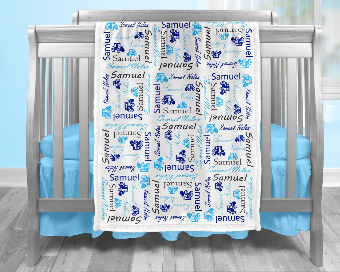 Tractor Baby Blanket