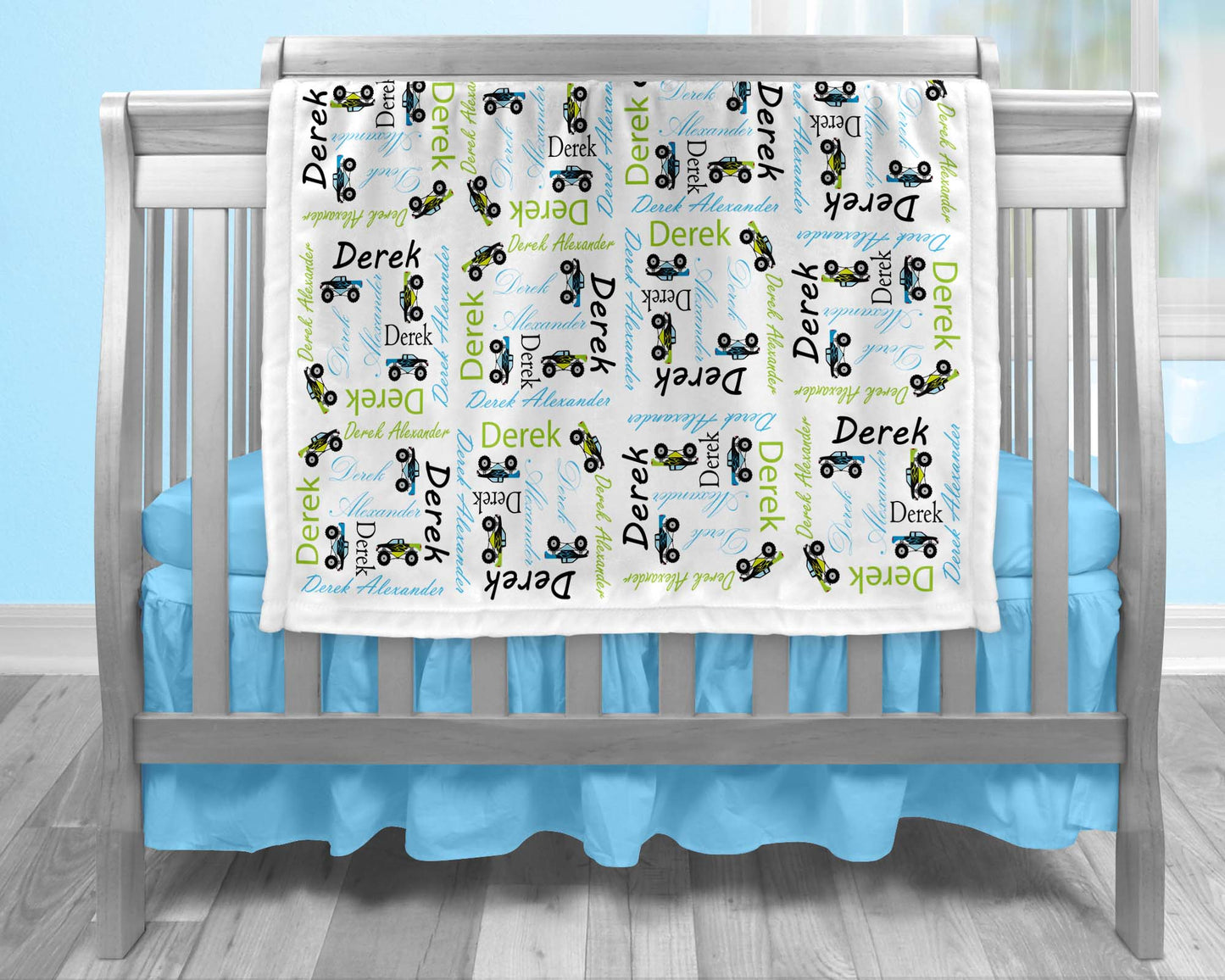 Monster Truck Baby Blanket