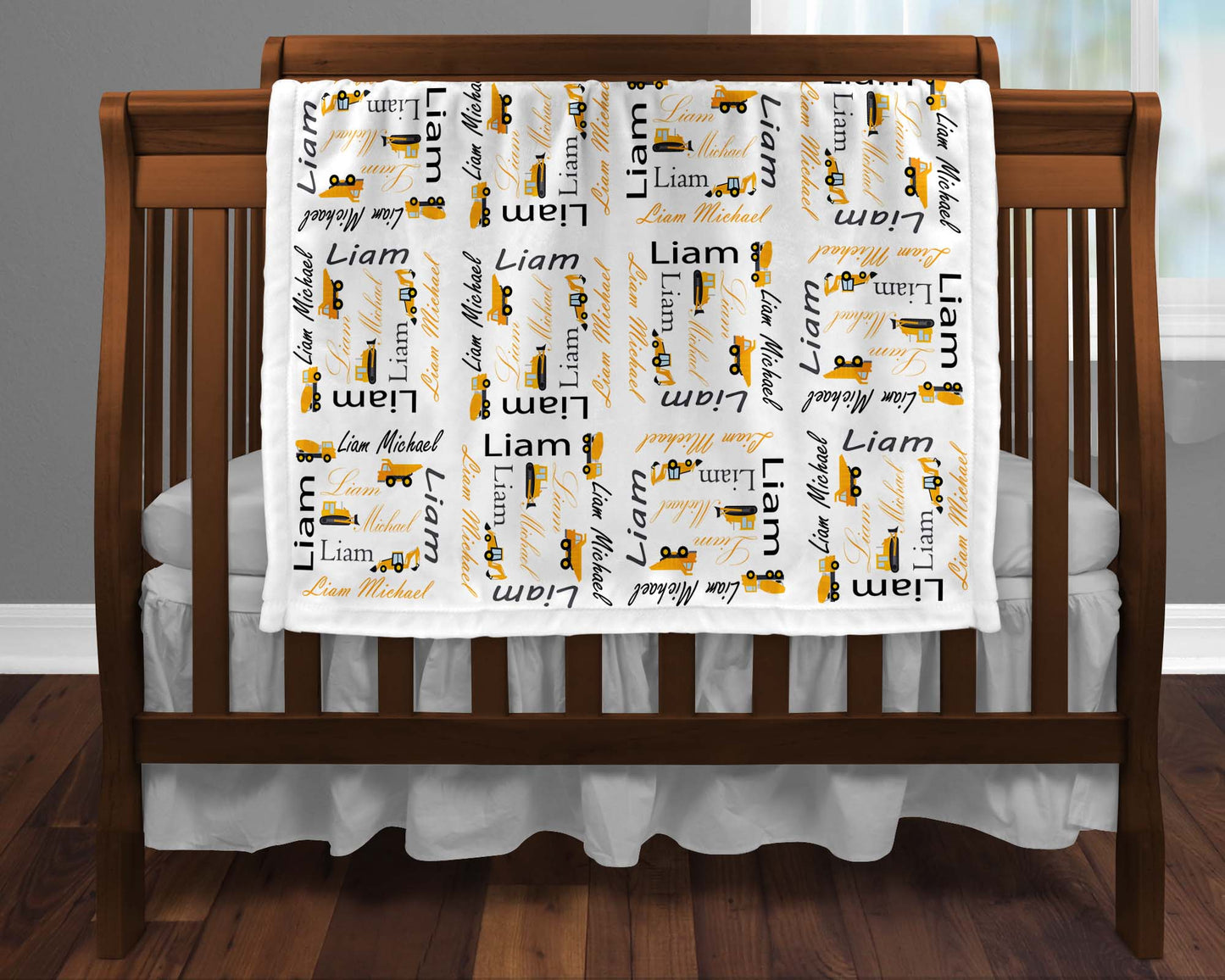 Construction Baby Blanket