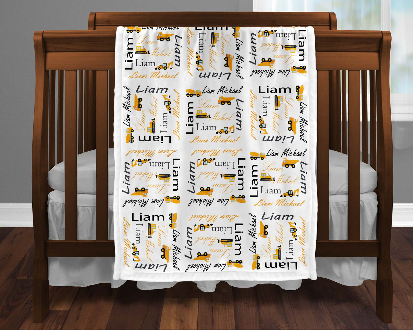 Construction Baby Blanket