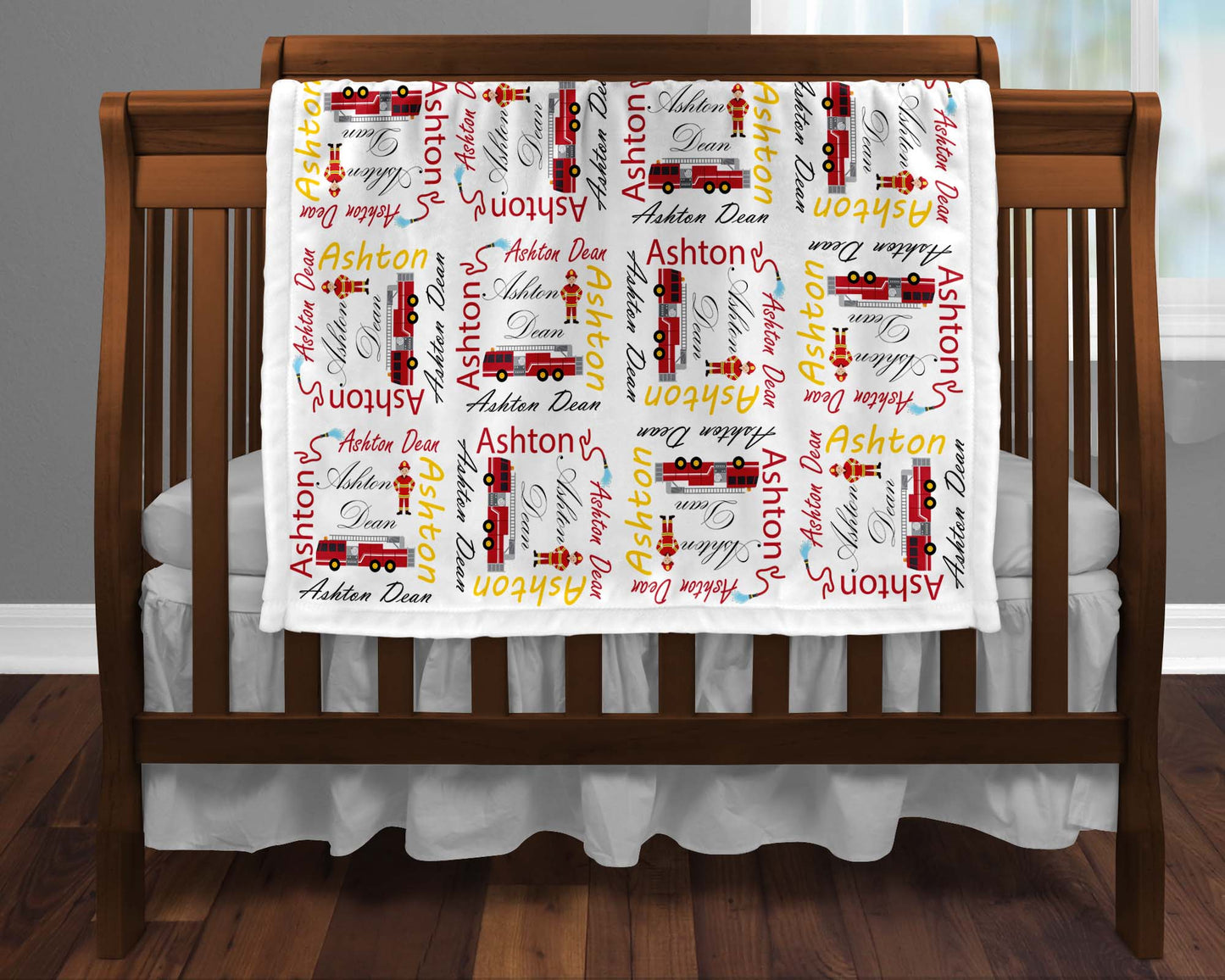 Firetruck Baby Blanket