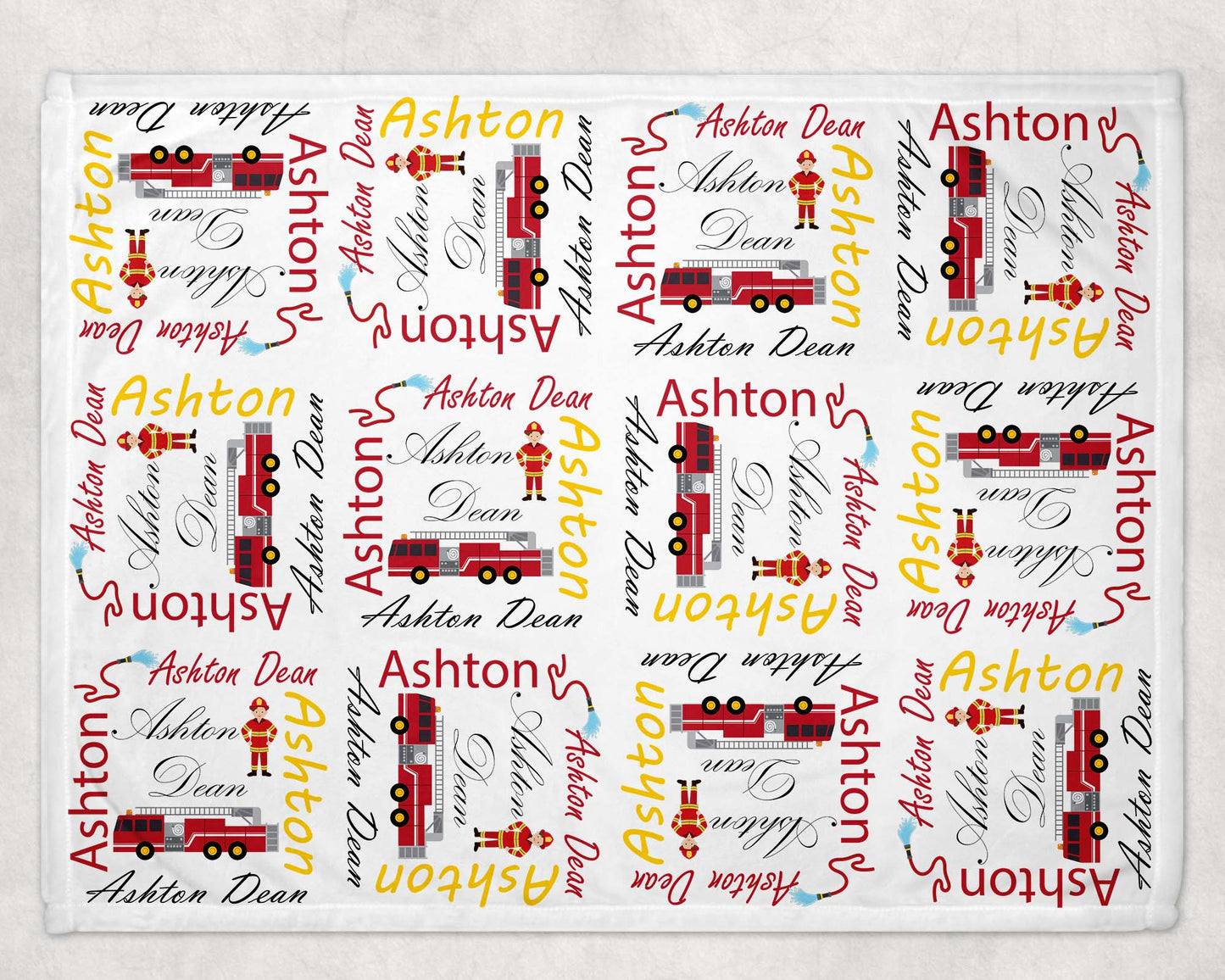 Firetruck Baby Blanket