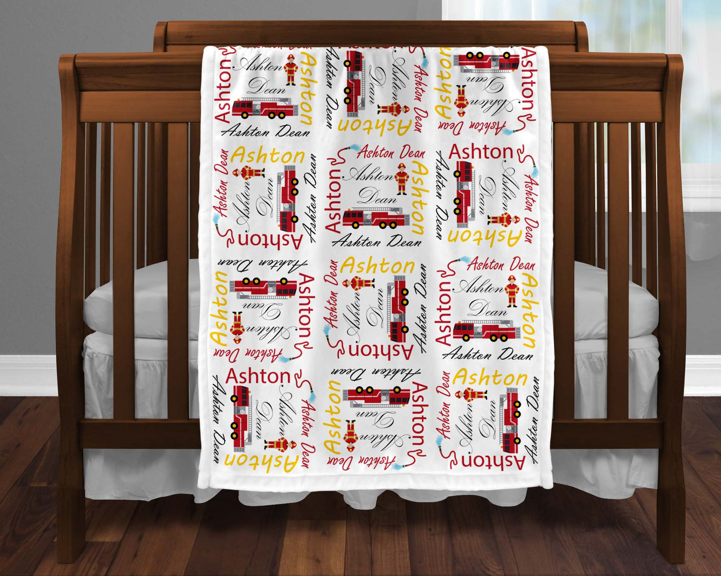 Firetruck Baby Blanket